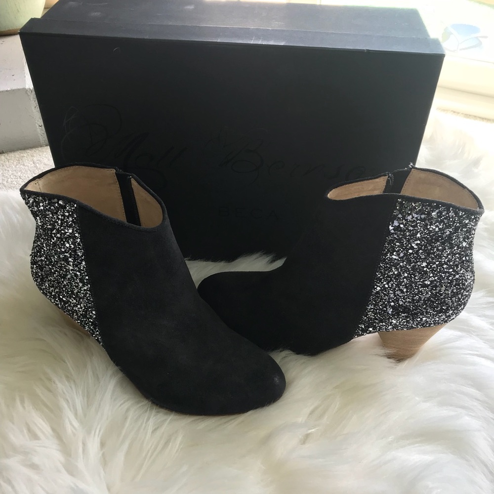 Matt Bernson jardín glitter booties NWTs